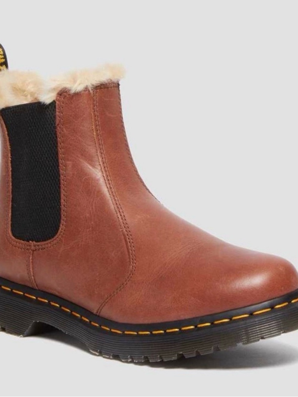 Brown Leather Chelsea Dr Martens NWOT